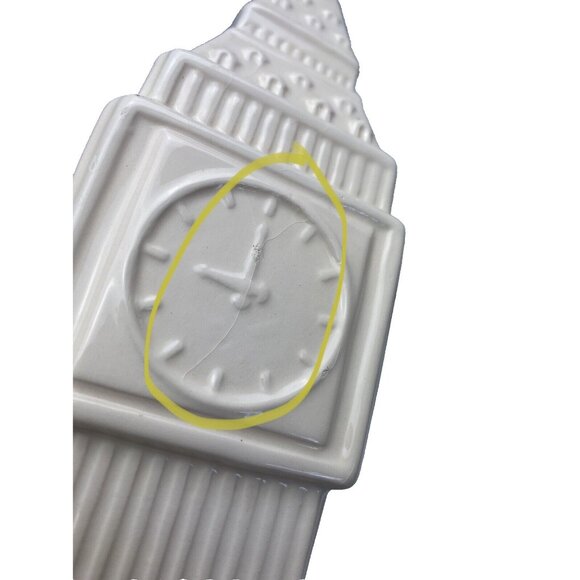 Tower Decor Creamy / White AS IS Crackling Defect Display Accent Home Decor - Picture 14 of 16